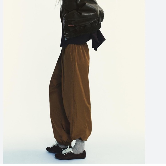 Zara NWT elastic waist balloon pants 5427/511 - Picture 4 of 8